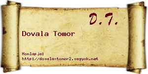 Dovala Tomor névjegykártya
